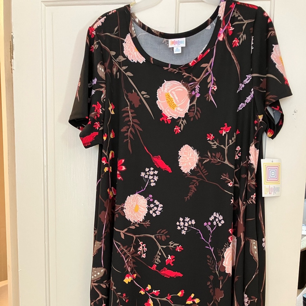 LuLaRoe Jessie swing dress floral pattern with pockets